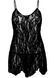 Сорочка бебі-дол Leg Avenue Rose Lace Flair Chemise Black, One Size 107120 фото 3