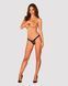 Мереживні трусики із заниженою талією Obsessive Estiqua panties M/L, чорні 105245 фото 3