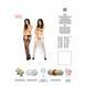 Бодістокінг Passion BS002 white, імітація панчіх і пояса 101447 фото 5
