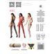 Сітчастий бодістокінг Passion BS062 One Size, Red, комбінезон, імітація панчіх, відкритий доступ 100755 фото 5