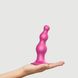 Насадка для страпона Strap-On-Me Dildo Plug Beads Framboise Metallic M, Розовый 105794 фото 3