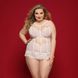 Нежный комплект белья JSY &laquo;Милая Бейли&raquo; Plus Size, White, корсет, стринги, стрепы, кружево 106427 фото 1