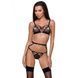 Бюстгальтер-стрепы MEGGY BRA black L/XL - Passion Exclusive 104379 фото 1
