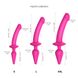 Анальна пробка з дилдо Strap-On-Me SWITCH PLUG-IN SEMI-REALISTIC DILDO FUCHSIA - L (м'ята упаковка) 104823 фото 5