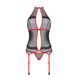 Корсет с пажами PassionSATARA CORSET L/XL red, стринги, кружево, застежки спереди и сзади 106348 фото 3