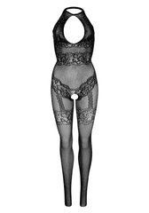 Бодістокінг Leg Avenue Rhinestone Lace and Net Bodystocking OS Black 105863 фото