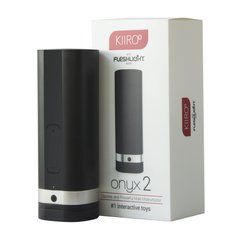 Інтерактивний мастурбатор Kiiroo Onyx 2, 10 стискальних кільця, не треба рухати, теледільдоніка 108810 фото