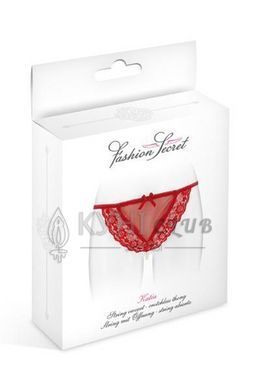 Трусики-стринги с жемчужной ниткой Fashion Secret KATIA Red 101073 фото