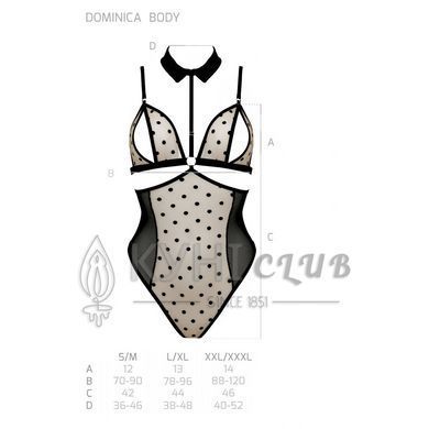 Боді Passion DOMINICA BODY XXL/XXXL, black 106299 фото