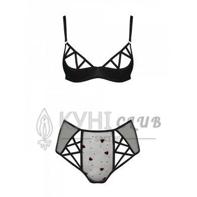 Эротический комплект с рисунком LOVELIA BIKINI black L/XL - Passion 102607 фото