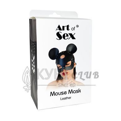 Кожаная маска мышки Art of Sex - Mouse Mask, цвет Лавандовый 107668 фото