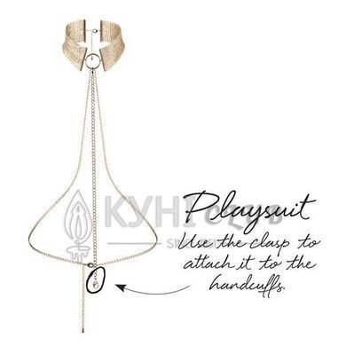 Намисто-комір Bijoux Indiscrets Desir Metallique Collar - Gold 108825 фото