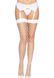 Панчохи у велику сітку Leg Avenue Fence Net Thigh Highs White, one size 105994 фото 5