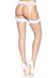 Панчохи у велику сітку Leg Avenue Fence Net Thigh Highs White, one size 105994 фото 4