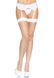 Панчохи у велику сітку Leg Avenue Fence Net Thigh Highs White, one size 105994 фото 2