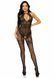 Бодістокінг Leg Avenue Rhinestone Lace and Net Bodystocking OS Black 105863 фото 4