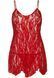 Сорочка бебі-дол Leg Avenue Rose Lace Flair Chemise Red, One Size 107121 фото 3