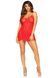 Сорочка бебі-дол Leg Avenue Rose Lace Flair Chemise Red, One Size 107121 фото 5