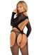 Бодистокинг 2 в 1 Leg Avenue Bodystocking with cutout teddy, One Size, черный, чулки-сетки и тедди 110119 фото 2