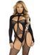 Бодистокинг 2 в 1 Leg Avenue Bodystocking with cutout teddy, One Size, черный, чулки-сетки и тедди 110119 фото 3