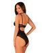 Прозрачное боди Obsessive Selinne teddy XL/2XL Black, мелкая сетка, двойные бретели 106668 фото 2