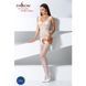 Сітчастий бодістокінг Passion BS062 One Size, White, комбінезон, імітація панчіх, відкритий доступ 100756 фото 2