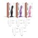 Насадка для страпона Strap-On-Me Dildo Plug Curvy Rose Dragee Metallic M 105795 фото 3