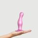 Насадка для страпона Strap-On-Me Dildo Plug Curvy Rose Dragee Metallic M 105795 фото 1