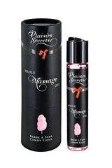 Масажна олія Plaisirs secrets Candy Floss (59 мл) з афродизіаками, їстівна, подарункове паковання 100882 фото