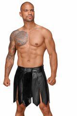 Мужская юбка гладиатора Noir Handmade H053 Eco leather men's gladiator skirt, S, экокожа 108067 фото