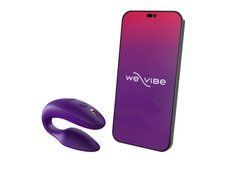 Смарт-вібратор для пар We-Vibe Sync 2 Purple, 10 віброрежимів, пульт ДК 106789 фото