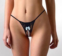 Эротические женские трусики Art of Sex - Kаrin Black размер XS-M 103777 фото