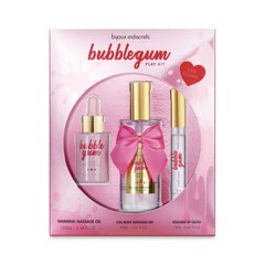 Подарунковий набір косметики Bijoux Indiscrets Bubblegum Play Kit, масажна олія, гель, блиск 107361 фото