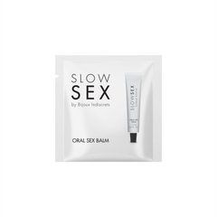 Пробник стимулювального бальзаму для мінету Bijoux Indiscrets Slow Sex Oral sex balm 105080 фото