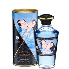 Розігрівальна олія Shunga Aphrodisiac Warming Oil – Coconut Thrills (100 мл) без цукру, смачна 109307 фото