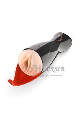Преміум-вібромастурбатор Real Body - Real Sucking Pussy 2, всмоктування, звук, стимуляція промежини 106704 фото