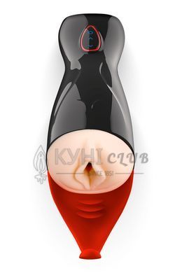 Преміум-вібромастурбатор Real Body - Real Sucking Pussy 2, всмоктування, звук, стимуляція промежини 106704 фото