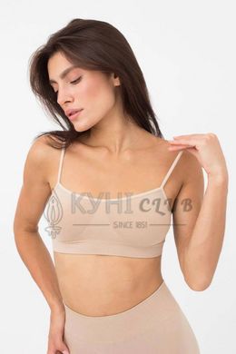 Безшовний топ на тонких бретелях Beige (L/XL) 2462237(L/XL) фото