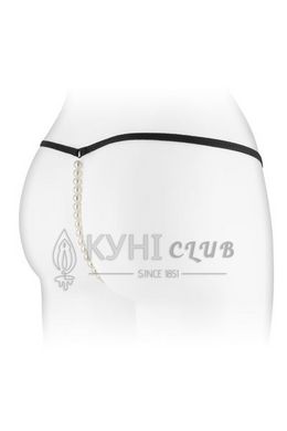 Трусики-стрінги з перлинною ниткою Fashion Secret VENUSINA Black 101074 фото