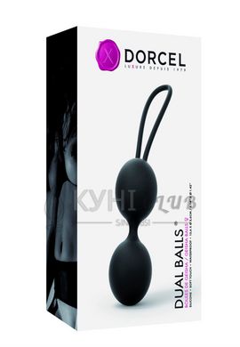 Вагінальні кульки Dorcel Dual Balls Black, діаметр 3,6см, вага 55гр 108870 фото