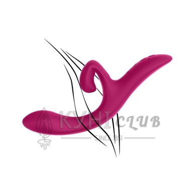 Смарт вибратор-кролик We-Vibe Nova Fuchsia, эргономичный, регулируемый угол наклона ствола 104894 фото