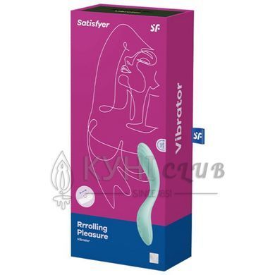 Вібратор із перлинною стимуляцією точки G Satisfyer Rrrolling Pleasure Mint 104038 фото