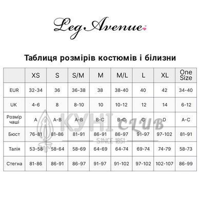 Еротичний комплект з відкритою чашкою Leg Avenue Open cup bra and pearl panty One Size White 107172 фото