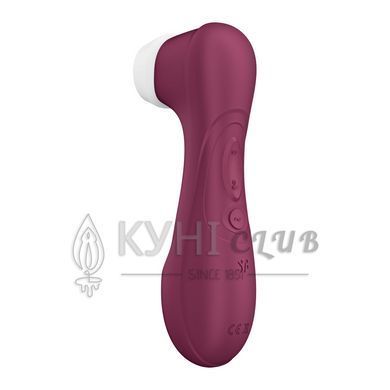 Вакуумний кліторальний стимулятор Satisfyer Pro 2 Generation 3 with Liquid Air Wine Red 105777 фото