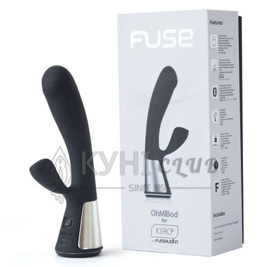 Інтерактивний вібратор-кролик Ohmibod Fuse for Kiiroo Black 108813 фото