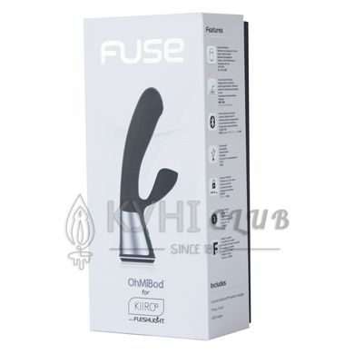 Інтерактивний вібратор-кролик Ohmibod Fuse for Kiiroo Black 108813 фото