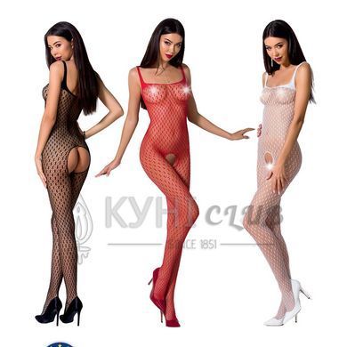 Бодистокинг Passion BS071 black, комбинезон на бретелях 109088 фото