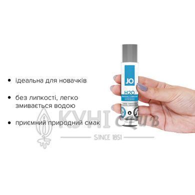Мастило на водній основі System JO H2O ORIGINAL (30 мл) маслянисте і гладке, рослинний гліцерин 108946 фото