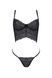 Комплект Passion KERRIA SET black, L/XL, сетка+кружево, бюстье и стринги 108513 фото 3