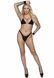 Бодистокинг в крупную сетку Leg Avenue Long Sleeved Bodystocking One size Black, длинный рукав 106602 фото 3